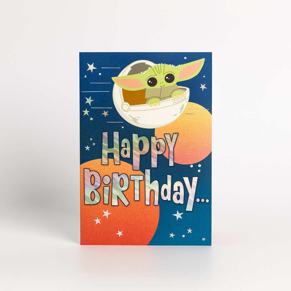 Grogu Happy Birthday Card