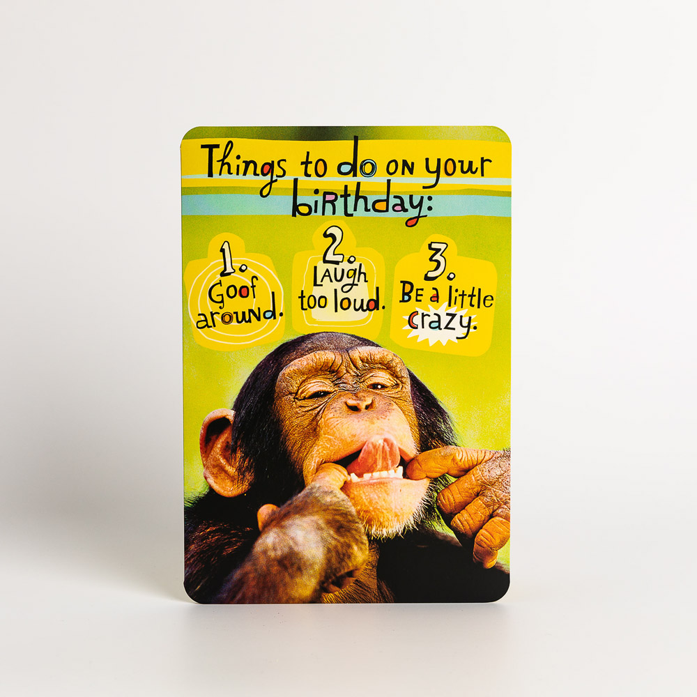 Things To Do Birthday Card