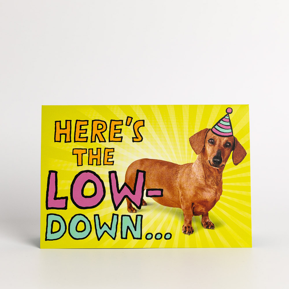 Sausage Dog Happy Birthday Card