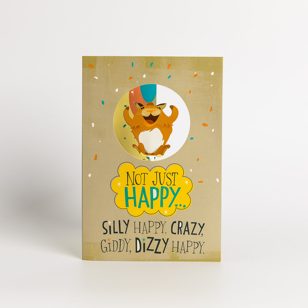 Spinning Hamster Birthday Card