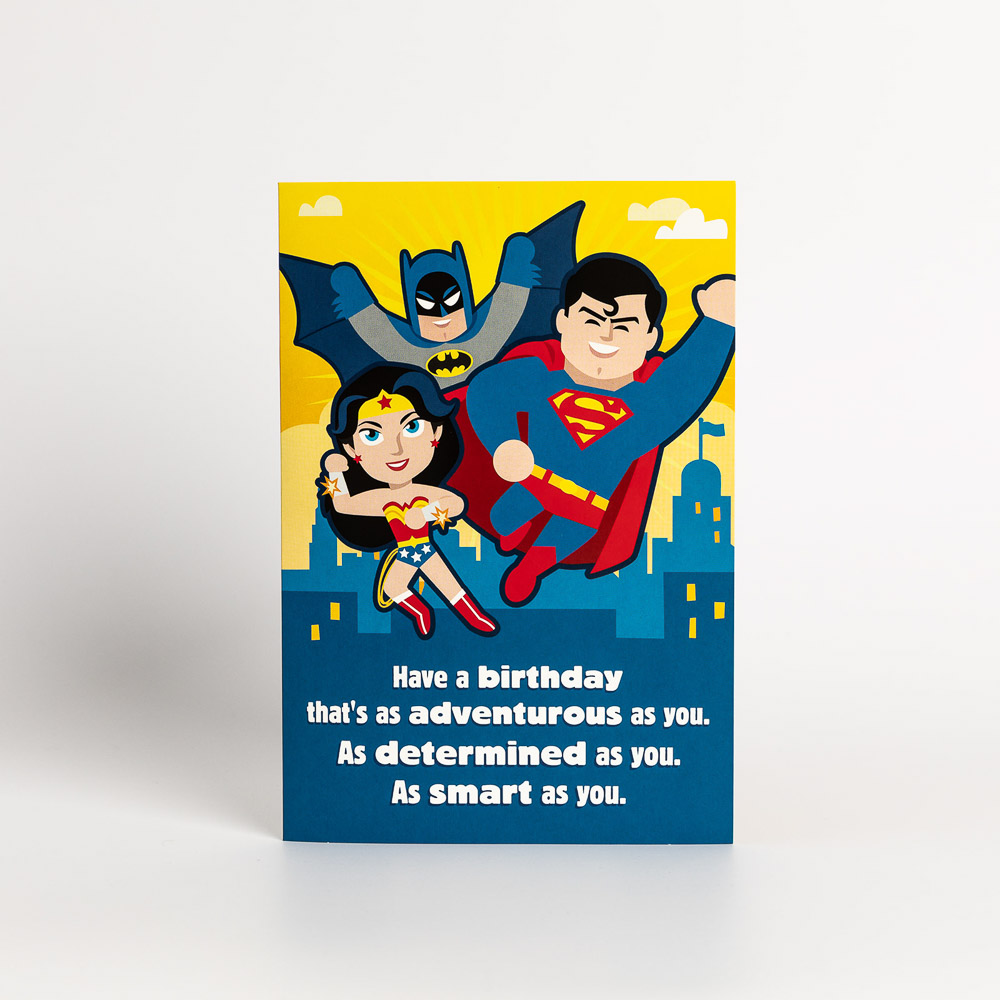 Superheroes Birthday Card