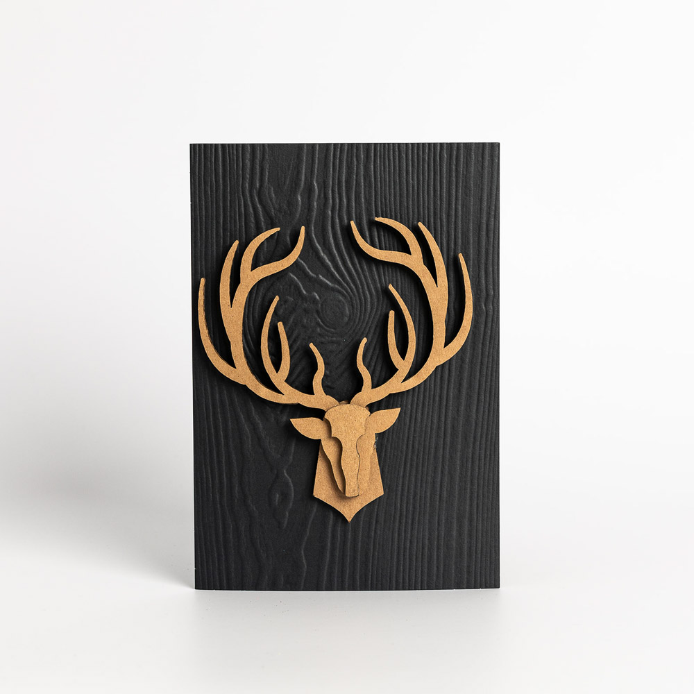 Strong Deer Birthday Card