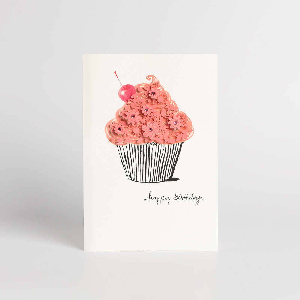 Pretty Cupcake Birthday Card