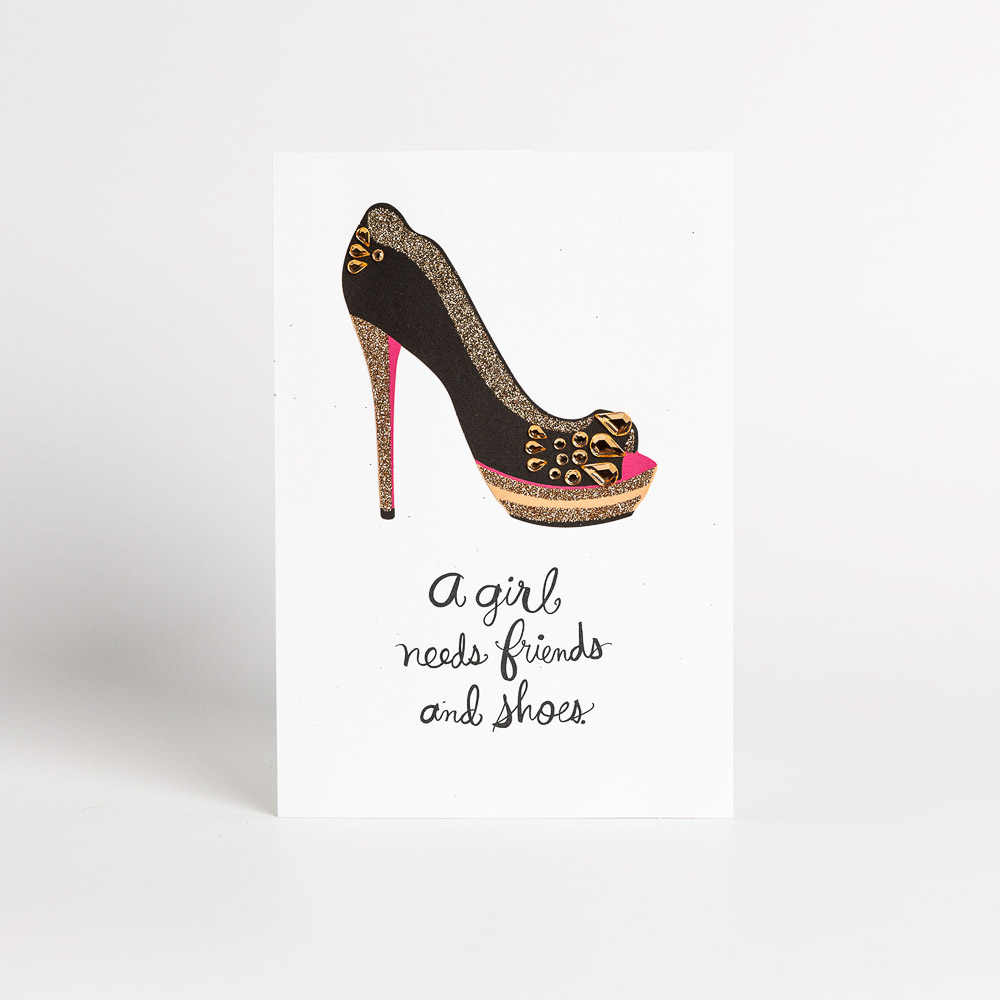 What A Girl Needs Birthday Card