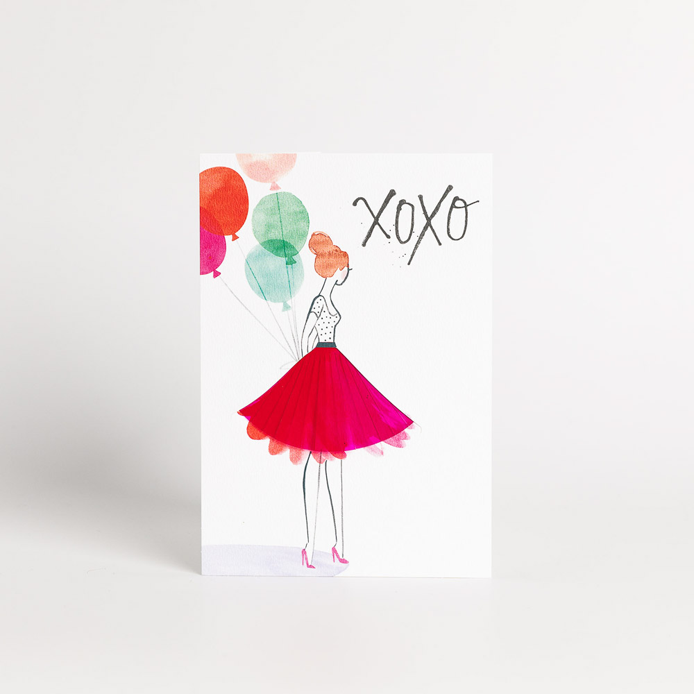 XOXO Birthday Card